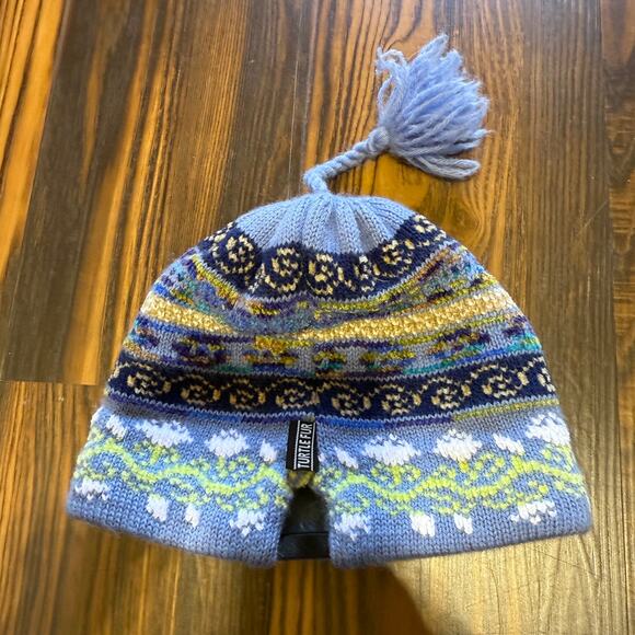 Turtle Fur Woven Wool Blend Beanie with Tassel - Picture 1 of 6